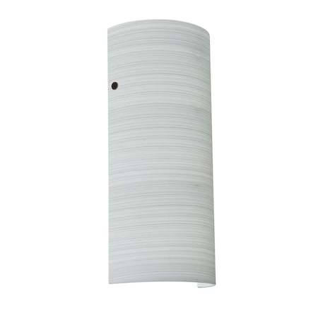 Besa Lighting Torre 14 Wall Sconce, Chalk, Bronze Cap Finish, 1x8W LED 8192KR-LED-BR
